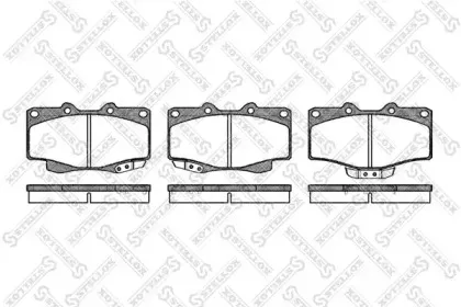 326 014-SX STELLOX Комплект тормозных колодок, дисковый тормоз